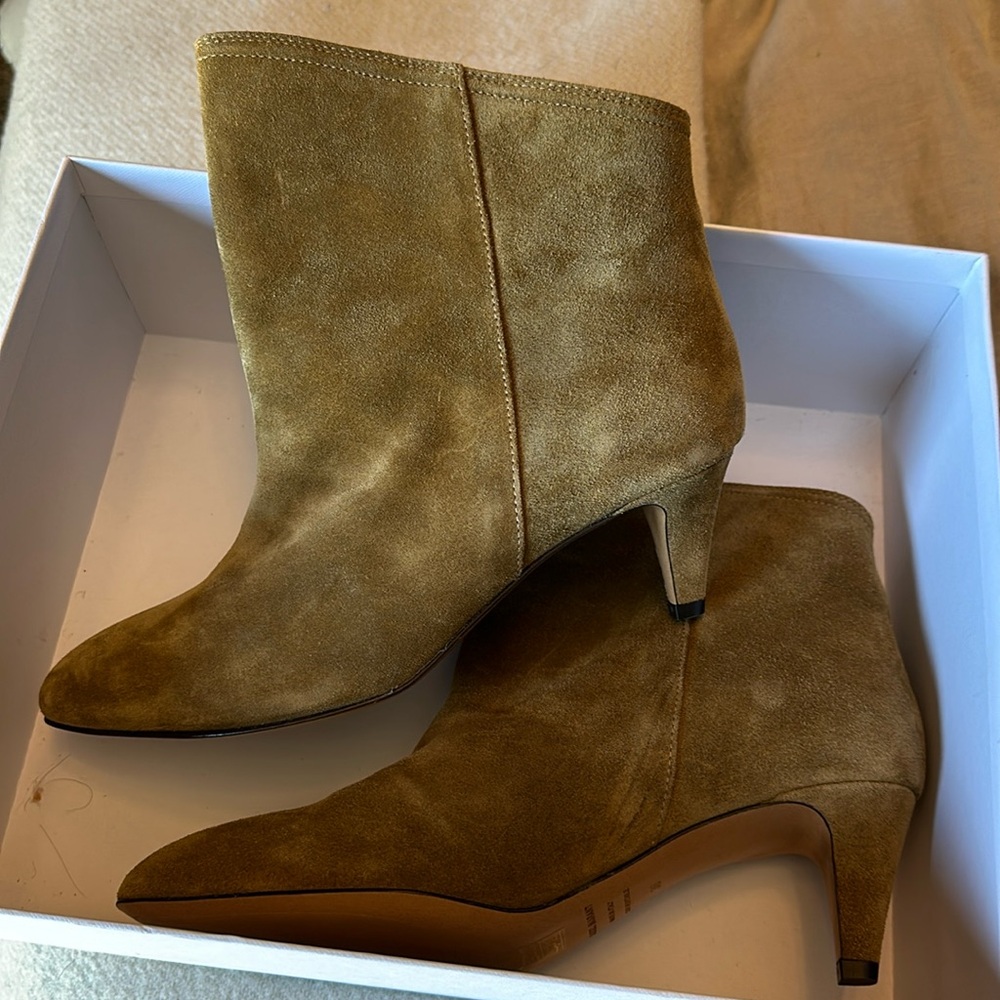 Isabel Marant taupe suede city boot dripi size 38